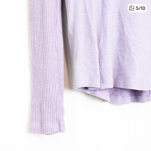 Anthropologie Saturday Sunday Turtleneck Lilac Med - Picture 5 of 11